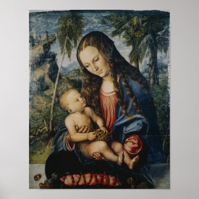 Poster Madonna sous le sapin, c.1510 (Devant)