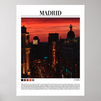 Poster Madrid - Espagne