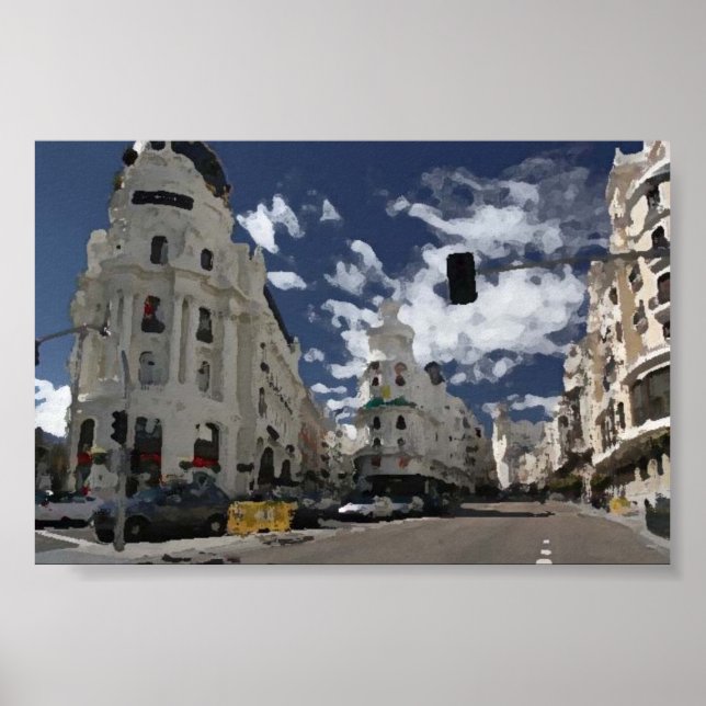 Poster Madrid Espagne (Devant)