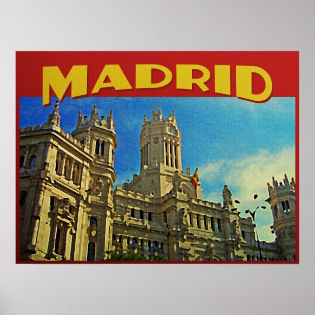 Poster Madrid Espagne (Devant)