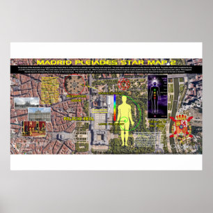 Poster Madrid Pleiades Motif 2