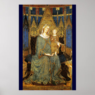Poster MAESTA, VIERGE À L'ENFANT par Simone Martini