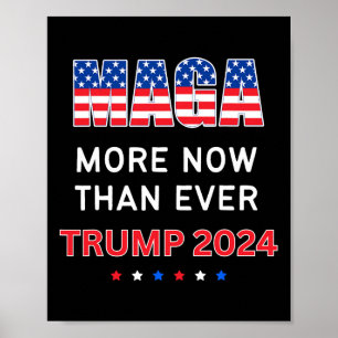 Poster Maga Maintenant Que Jamais Trump Pour Le Président