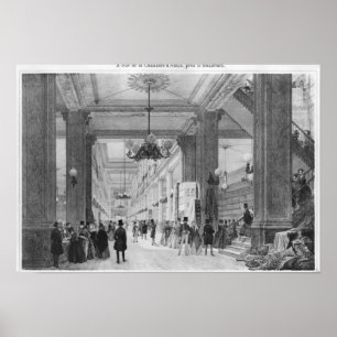 Poster Magasin de tissu, d'Antin de la Chaussee de 9 rues