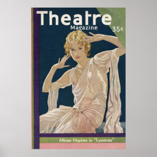 Poster Magazine Théâtre Octobre 1930