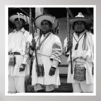 Poster Magdalenas, Chiapas, Mexique