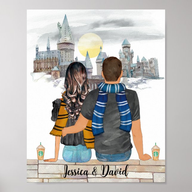 Poster Magic Castle Wizard Portrait, Assistants Imprimer (Devant)