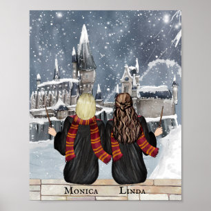 Poster Magic Castle Wizard Portrait, Assistants Imprimer