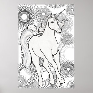Poster Magie de licorne