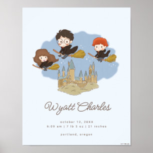 Poster Magique Harry Potter & Hogwarts statistiques de na