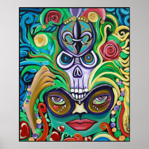 Poster magique Mardi Gras