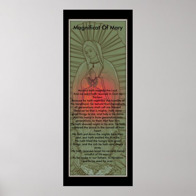 Poster Magnificat de la Sainte Vierge Marie (Devant)