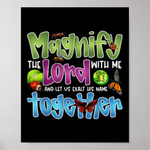 Poster Magnifiez l'Éternel avec moi Psaume 34_3 Insecte F