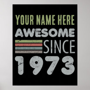 Poster Magnifique depuis 1973 50e anniversaire