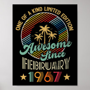 Poster Magnifique depuis février 1967 55e anniversaire Vi