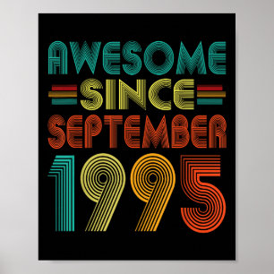Poster Magnifique depuis septembre 1995 Années 30ème Anni