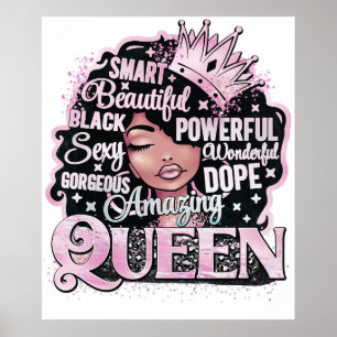 Poster Magnifique Extraordinaire Black Queen Melanin Sist