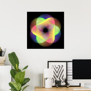 Poster Magnifique motif géométrique hikari22