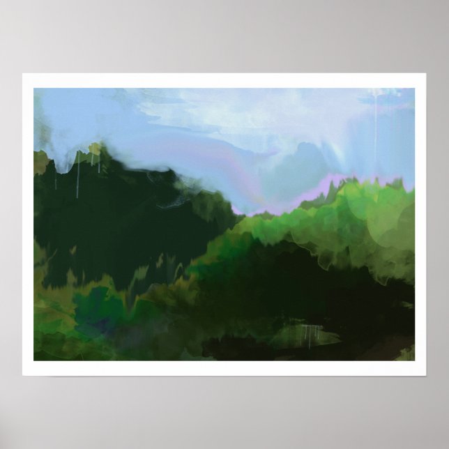 Poster magnifiques montagnes imaginaires (Devant)
