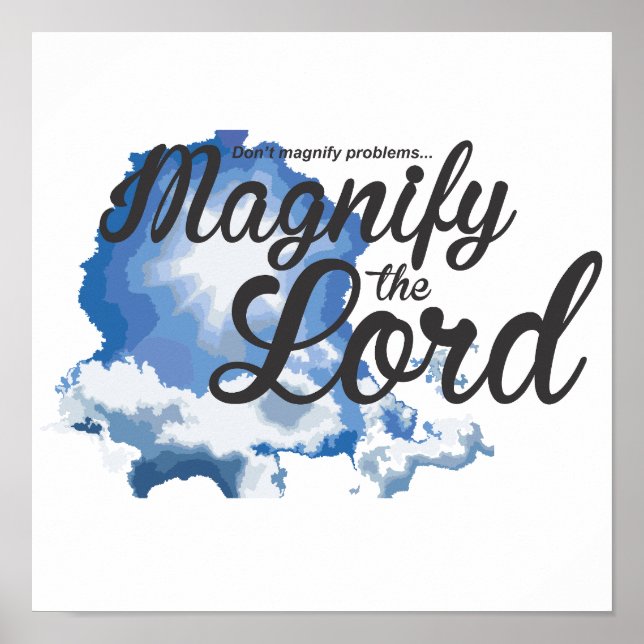 Poster Magnify the Lord  (Devant)
