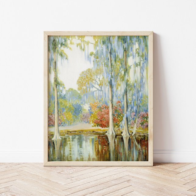 Poster Magnolia Gardens | Alfred Hutty (Créateur téléchargé)