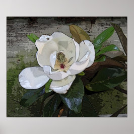 Poster Magnolia Magic Print -24x20 -autres tailles dispon