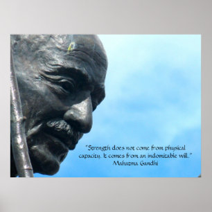 Poster Mahatma Gandhi - Citation de force