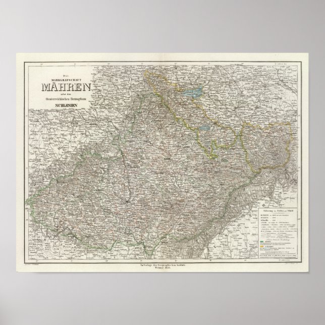 Poster Mahren, Oesterr Schlesien (Devant)