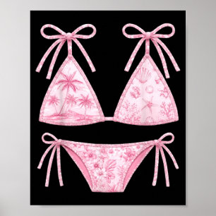 Poster Maillot de bain prépa Coquette Summer Bikini Femme