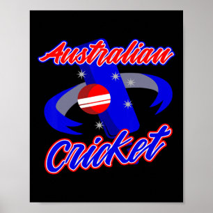 Poster Maillot de coach de joueur de cricket australien C
