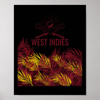 Poster Maillot de cricket des Windies Cricket des Caraïbe