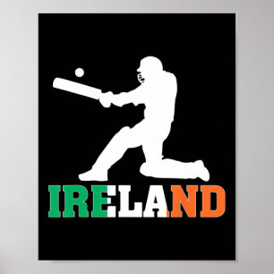 Poster Maillot de fan de cricket d'Irlande 2025 Cricket i