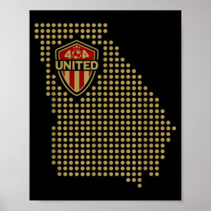Poster Maillot de fan de football 404 United Atlanta Géor