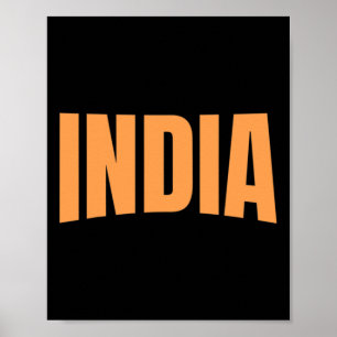 Poster Maillot de fan de l'équipe Inde Coupe du Monde de