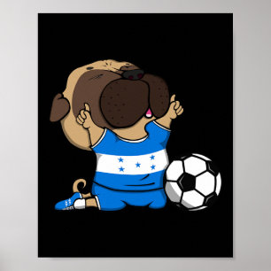Poster Maillot de fans de football du Honduras pour chien