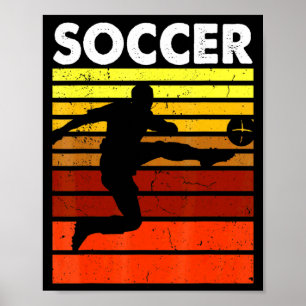 Poster Maillot de foot vintage rétro de sport de football
