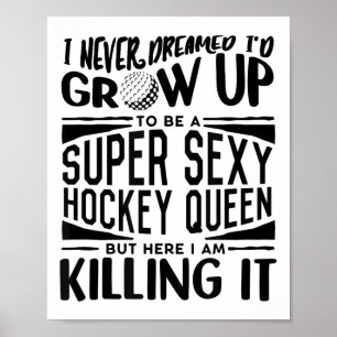 Poster Maillot de joueur de hockey sur gazon Femmes Fille