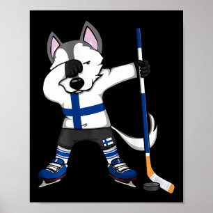 Poster Maillot des amateurs de hockey sur glace de Finlan