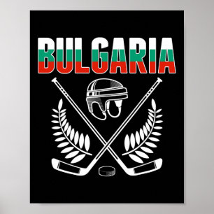 Poster Maillot des fans de hockey sur glace de Bulgarie -