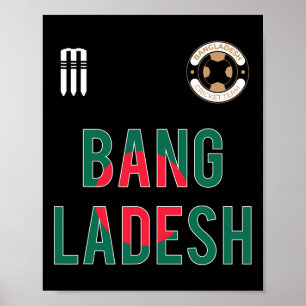 Poster Maillot des fans ngladeshais de cricket Ngladesh 2