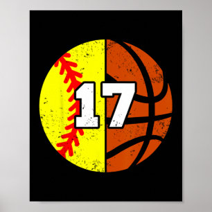 Poster Maillot numéro 17 Softll Sketll Drôle 17e annivers