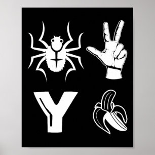 Poster Maillot Spider 2 Y Banana Drôle Amateur De Footbal