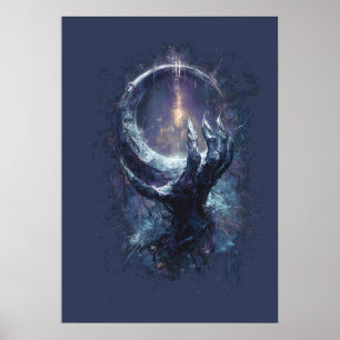 Poster Main Cosmique Fantastique Sombre