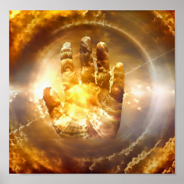 Poster Main de God (Devant)