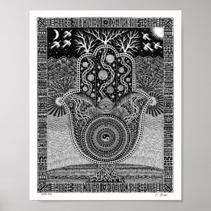 Poster Main de Hamsa
