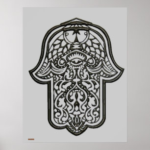 Poster Main de henné de Hamsa (Original)