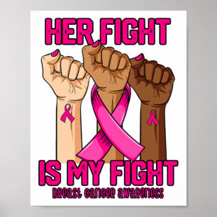 Poster Main Son Combat Est Mon Combat Conscience Du Cance