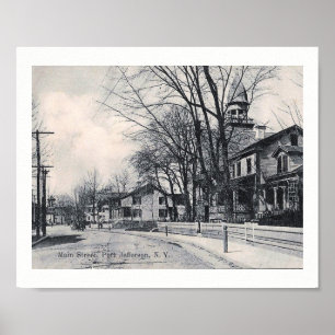 Poster Main St., Pt. Jefferson, New York Vintage