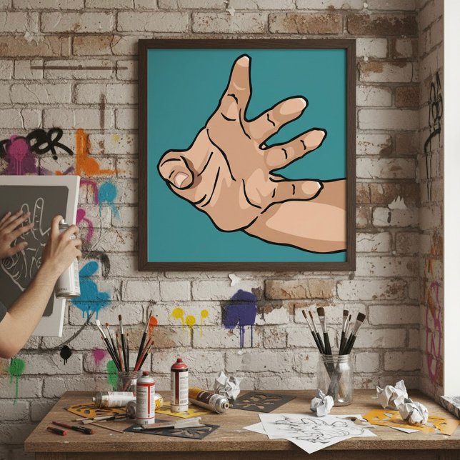 Poster Main tendue (Créateur téléchargé)