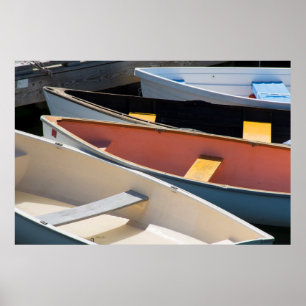 Poster Maine, Rockland. Colorful boats de Rockland